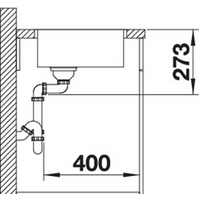 Blanco Zerox 500-IF Dark Steel 526245 (без клапана-автомата) Image #3