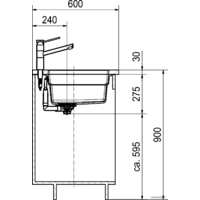 Franke Kubus 2 KNG 120 (миндаль) Image #4
