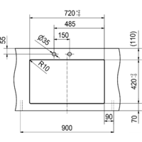 Franke Kubus 2 KNG 120 (миндаль) Image #5