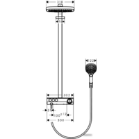Hansgrohe Raindance Select E 300 3jet Showerpipe [27127400] Image #3