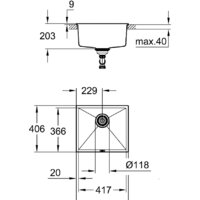 Grohe K700U 50-C 45.7/40.6 1.0 31653AT0 (серый гранит) Image #2