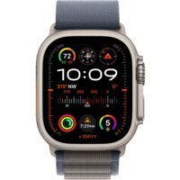 Apple Watch Ultra 2 LTE 49 мм (титановый корпус, титановый/синий, текстильный ремешок размера S) Image #2