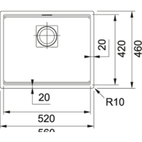 Franke Kubus 2 KNG 110-52 (оникс) Image #2