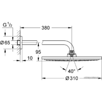 Grohe Rainshower Cosmopolitan 310 26066DA0 (теплый закат) Image #2