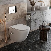 Roxen Antares Bidet в комплекте с инсталляцией StounFix Dual Fresh 6 в 1 958812 (кнопка: хром глянец) Image #11