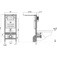 Roxen Antares Bidet в комплекте с инсталляцией StounFix Dual Fresh 6 в 1 958812 (кнопка: хром глянец) Image #18