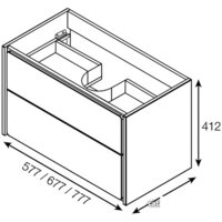 Roca Тумба под умывальник Ronda ZRU9303002 Image #2