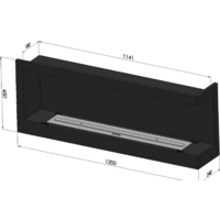 SimpleFire Corner 1200 R (со стеклом) Image #3