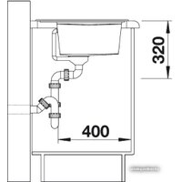 Blanco Zenar 45 S (алюметаллик, правая) [519253] Image #3