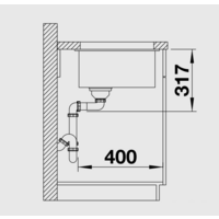 Blanco Etagon 500-U Silgranit (алюметаллик) [522229] Image #5