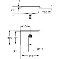 Grohe K700U 70-C 61/45.7 1.0 31655AT0 (серый гранит) Image #2