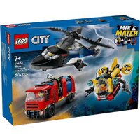 LEGO City 60462 Вертолет, пожарная машина и подводная лодка