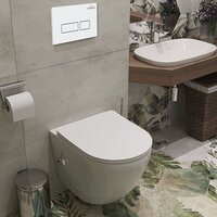 Roxen Antares Bidet в комплекте с инсталляцией StounFix Dual Fresh 6 в 1 953833 (кнопка: белый глянец) Image #11