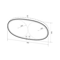 Wellsee Зеркало с фронтальной LED-подсветкой 7 Rays' Spectrum 172201610, 90 х 50 см (с сенсором и регулировкой яркости освещения) Image #9
