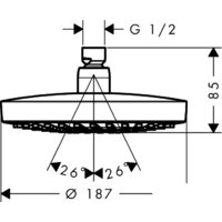 Hansgrohe Croma Select S 180 2jet [26522400] Image #2