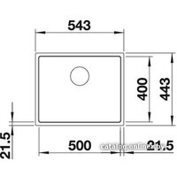 Blanco Subline 500-IF SteelFrame (антрацит) [521015] Image #10