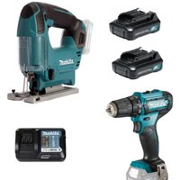 Makita CLX237 (шуруповерт, лобзик, 2 АКБ)