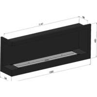 SimpleFire Corner 1200 L (со стеклом) Image #4