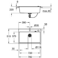 Grohe K700 80-C 78/51 1.0 31652AT0 (серый гранит) Image #2