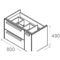 Roca Тумба под умывальник Lago 857296806 Image #2