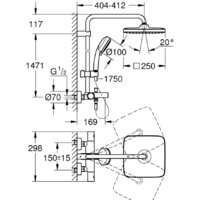 Grohe Tempesta Cosmopolitan System 250 Cube 26691000 Image #4