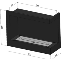 SimpleFire Corner 600 R (со стеклом) Image #4