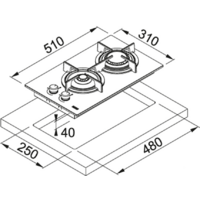 Franke FHCR 302 2G HE BK C Image #2