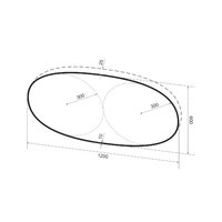Wellsee Зеркало с фоновой LED-подсветкой 7 Rays' Spectrum 172201570, 120 х 60 см (с сенсором и регулировкой яркости освещения) Image #9