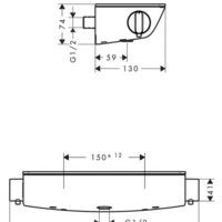 Hansgrohe Ecostat Select (хром/белый) 13161000 Image #6