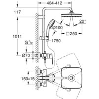 Grohe Tempesta Cosmopolitan System 250 Cube 26692000 Image #4