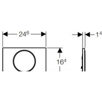 Geberit Sigma 10 115.758.KK.5 (белый/золотистый Image #2