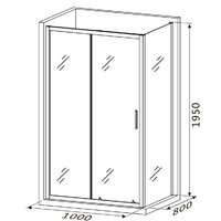 Roxen Caspia 55060-100C-R 100х80 (матовое стекло) Image #13