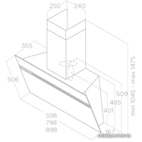 Elica Stripe WH/A/60/LX PRF0100994C Image #3