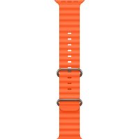 Apple Watch Ultra 2 LTE 49 мм (титановый корпус, титановый/оранжевый, ремешок из эластомера) Image #3