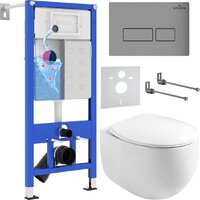 Roxen Egg в комплекте с инсталляцией StounFix Dual Fresh 6 в 1 964210 (кнопка: хром матовый) Image #1