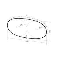 Wellsee Зеркало с фоновой LED-подсветкой 7 Rays' Spectrum 172201550, 100 х 55 см (с сенсором и регулировкой яркости освещения) Image #9