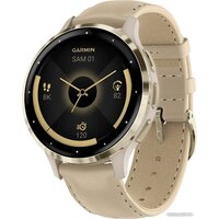 Garmin Venu 3S (френч-грей, с кожаным ремешком) Image #1