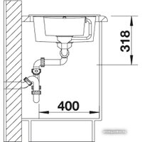 Blanco Metra 6 S Compact 520576 (жемчужный) Image #3