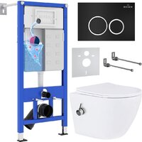 Roxen Antares Bidet в комплекте с инсталляцией StounFix Dual Fresh 6 в 1 906342 (кнопка: черный матовый) Image #2