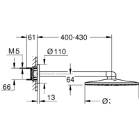 Grohe Rainshower 310 SmartActive 26475AL0 (темный графит, матовый) Image #2