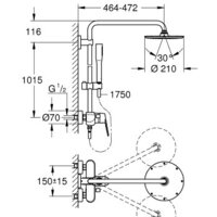 Grohe Euphoria XXL Eurodisc Cosmopolitan System [23058003] Image #2