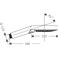 Hansgrohe Axor 120 3jet 26050000 (хром) Image #2