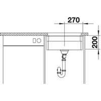 Blanco Etagon 500-U (глянцевый магнолия) 525150 Image #4