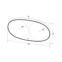 Wellsee Зеркало с фоновой LED-подсветкой 7 Rays' Spectrum 172201510, 80 х 40 см (с сенсором и регулировкой яркости освещения) Image #9