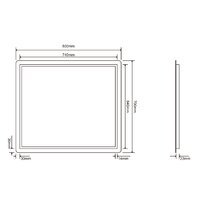 Roxen Зеркало Bella 510055-80 80х70 Image #13