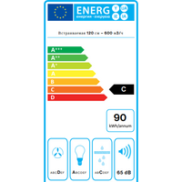 Falmec Virgola Black 120 600/960 м3/ч (черный) Image #3