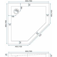 Rea Diamond 90x90 (белый) Image #5