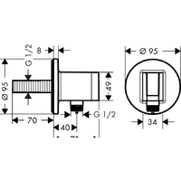 Hansgrohe Fixfit Porter S 26487000 Image #2