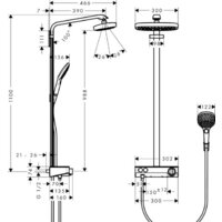 Hansgrohe Raindance Select E 300 2jet 27283000 (хром) Image #14