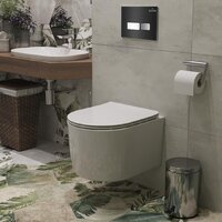 Roxen Simple Compact в комплекте с инсталляцией StounFix Dual Fresh 6 в 1 965318 (кнопка: черное стекло) Image #10